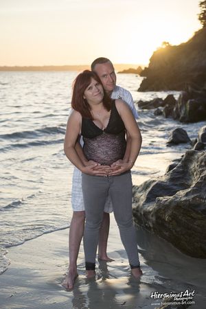 Photographe grossesse couple Finistere